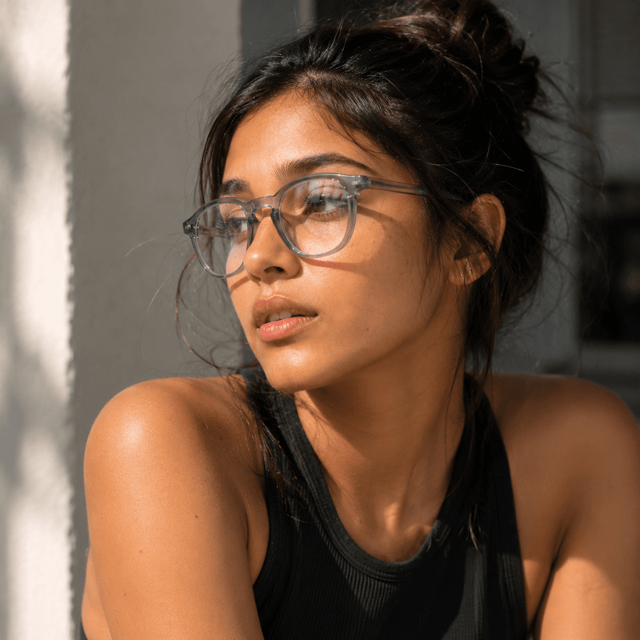 Transparent Eyeglass