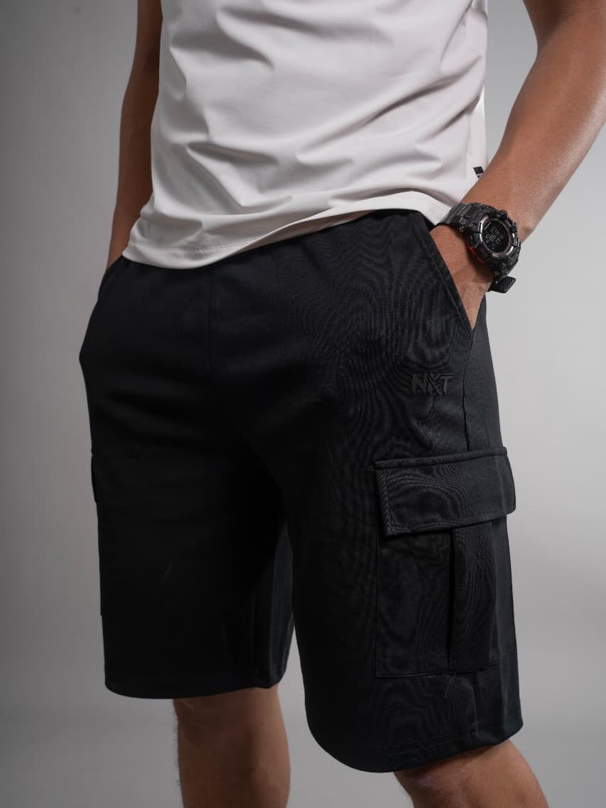Cargo Brown Shorts with side flap pockets